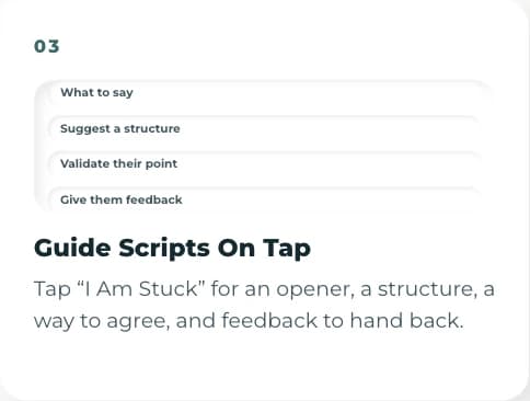 Guide scripts on tap