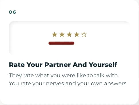 Rate your partner and yourself